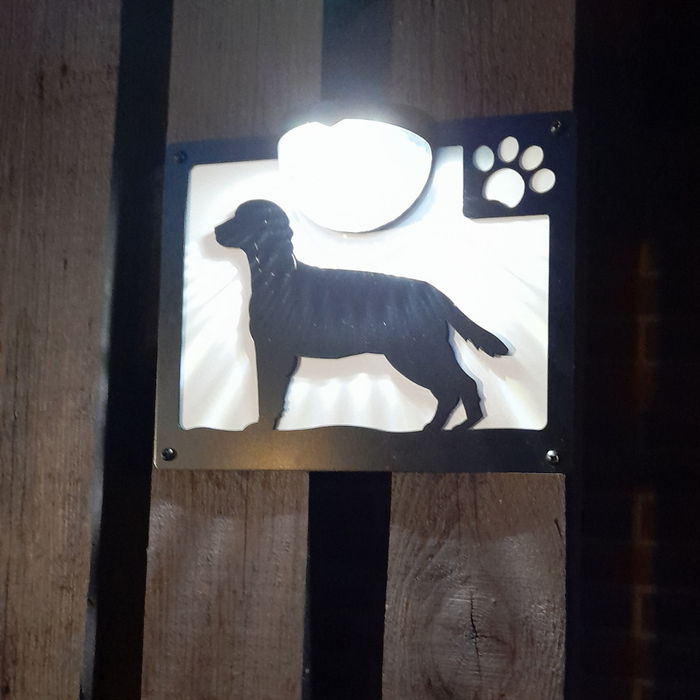 IMPERFECT- Springer Spaniel Dog Solar Light Wall Plaque