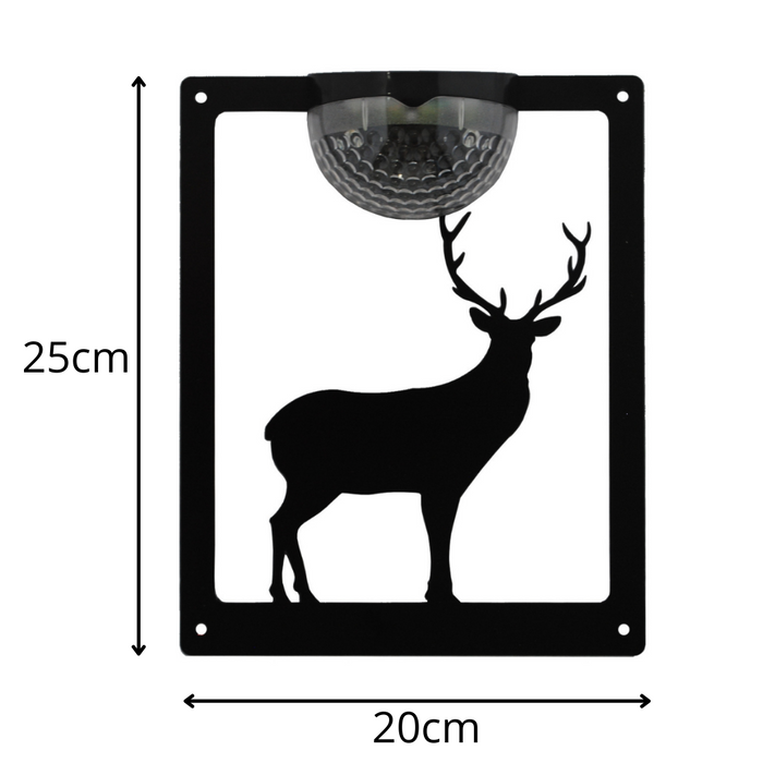 IMPERFECT- Stag Solar Light Wall Plaque