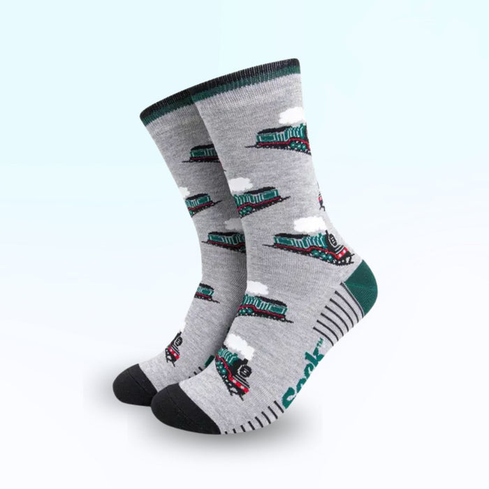 Steam Trains Men's Bamboo Socks