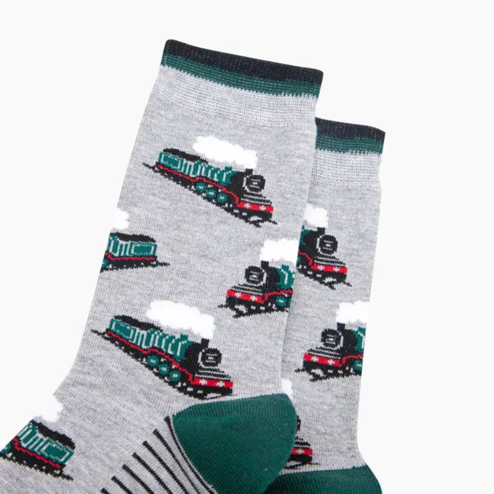 Steam Trains Men's Bamboo Socks