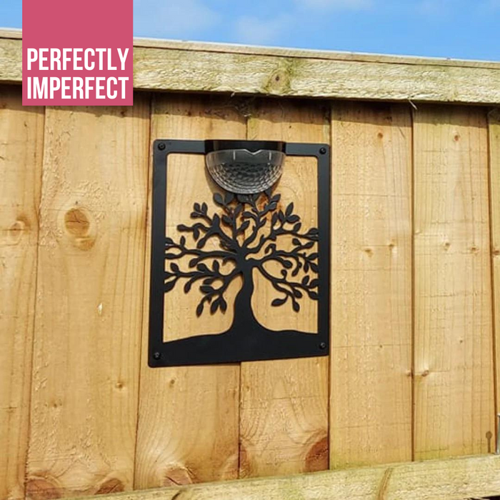 IMPERFECT- Tree Of Life Solar Light Wall Plaque