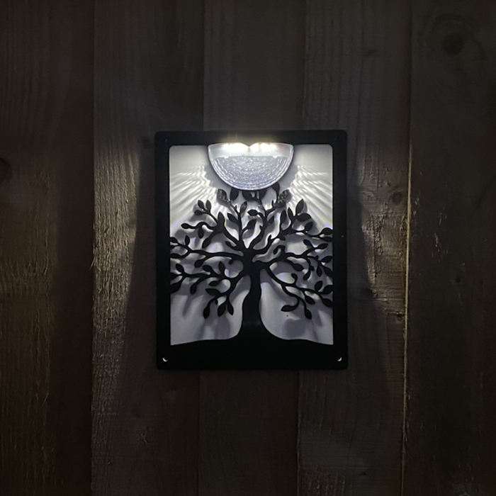 IMPERFECT- Tree Of Life Solar Light Wall Plaque