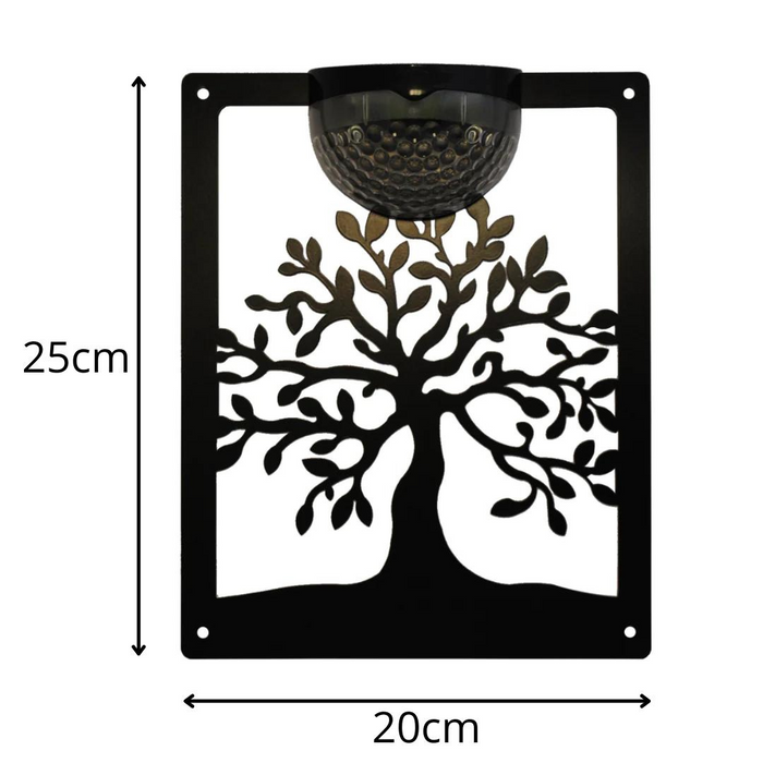 IMPERFECT- Tree Of Life Solar Light Wall Plaque