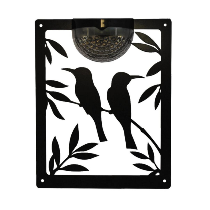 IMPERFECT- Two Birds Solar Light Wall Plaque