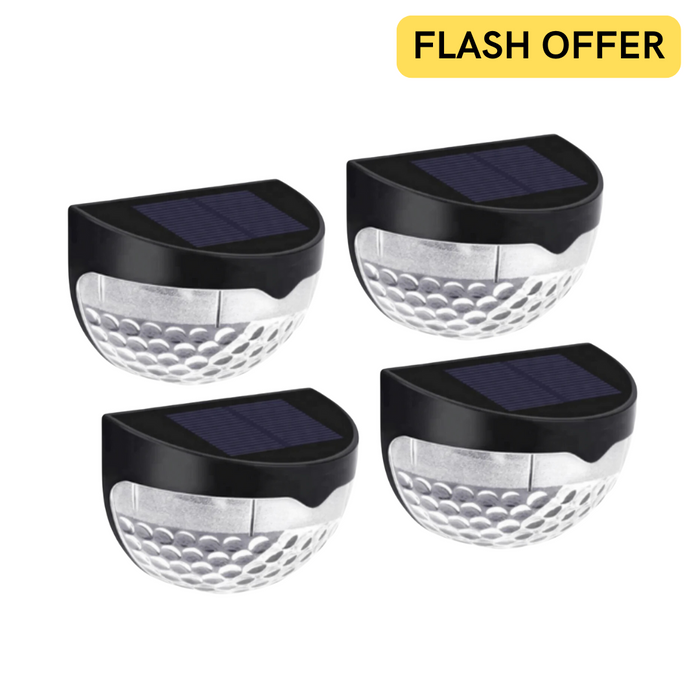 Pack of 4 Replacement Solar Light Units + Batteries