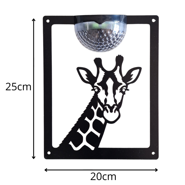 Giraffe Solar Light Wall Plaque