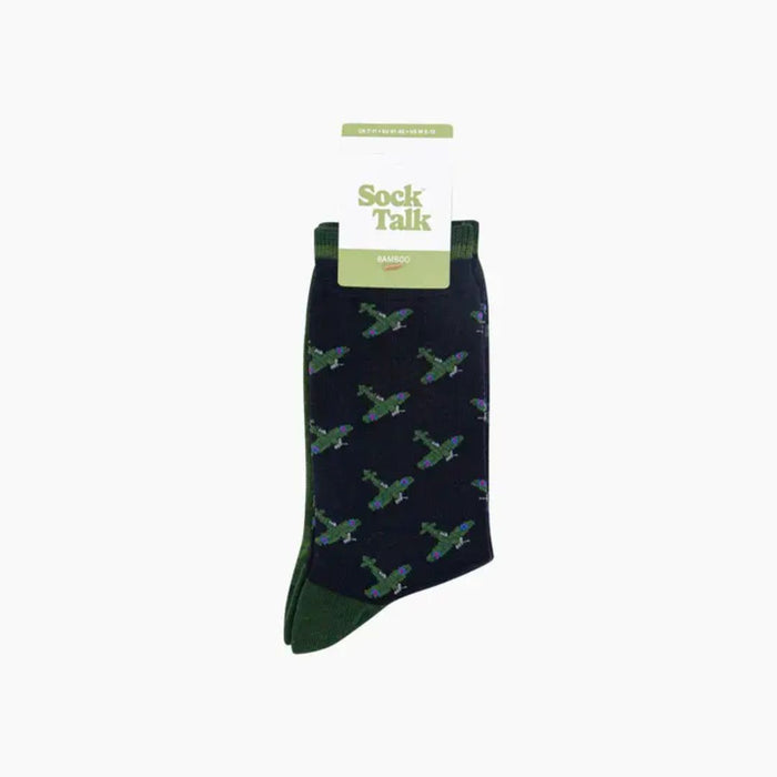 Vintage Airplanes Men's Bamboo Socks