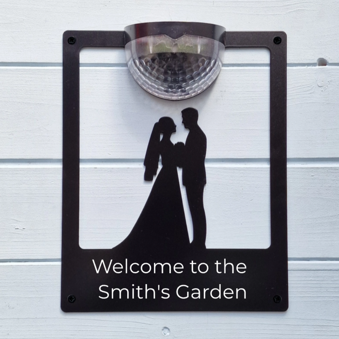 Wedding Solar Light Wall Plaque (You Can Personalise Me!)