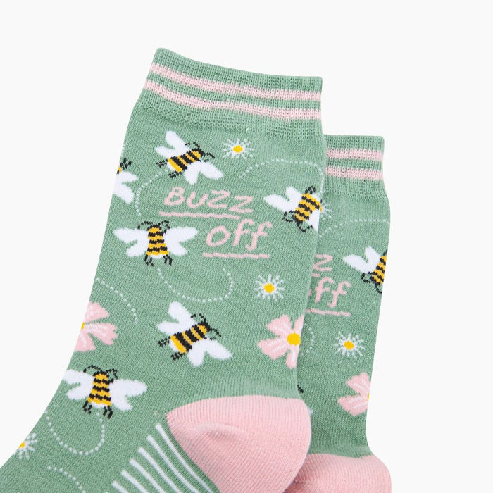 Buzz Off Bee Combed Cotton Socks