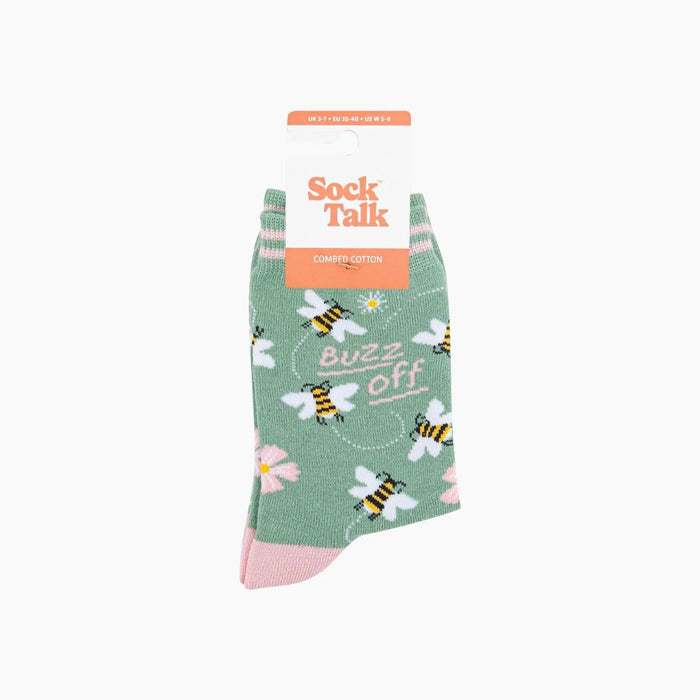 Buzz Off Bee Combed Cotton Socks