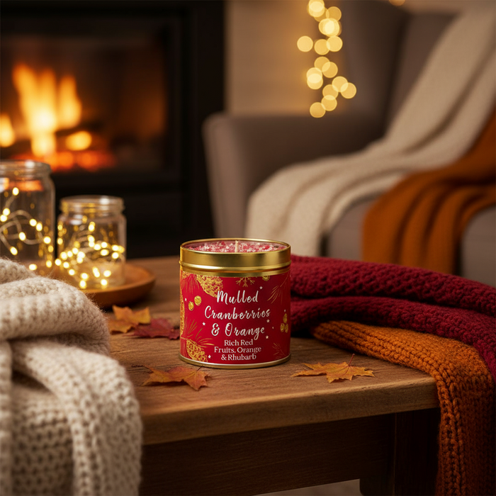 Mulled Cranberries and Orange Candle