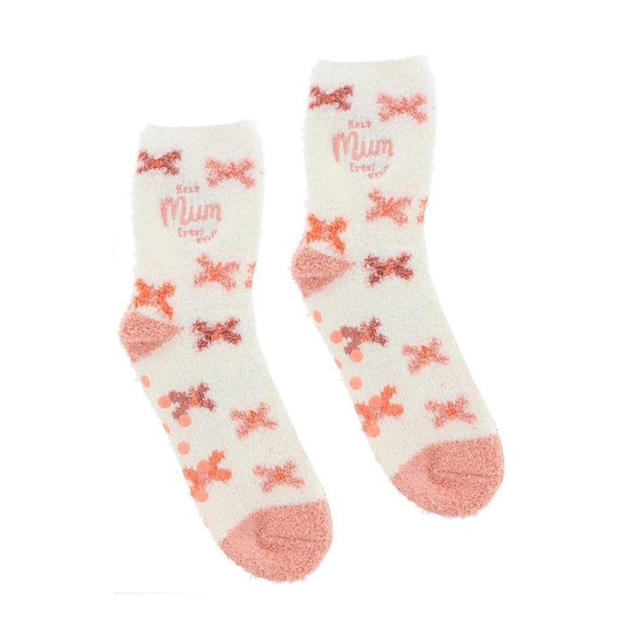 'Best Mum Ever' Boofle Fluffy Ladies Sock