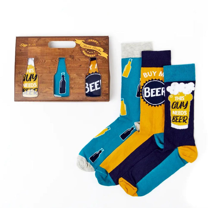 Beer Socks Gift Set of 3
