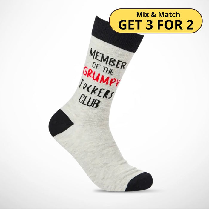 Unisex Member Of The Grumpy F*ckers Club Socks