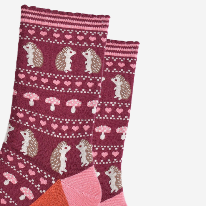 Women's Hedgehog Bamboo Socks