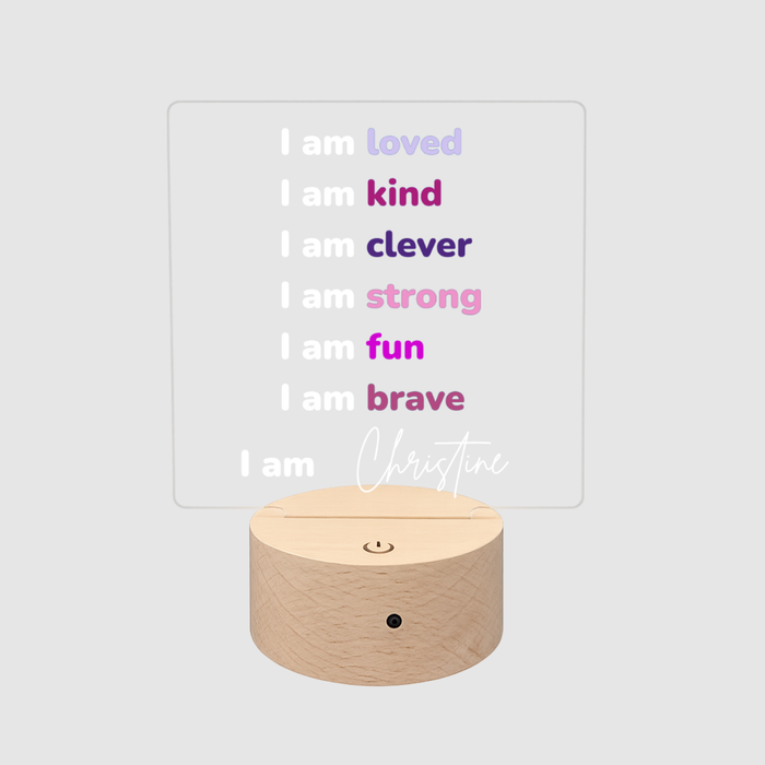 Affirmation LED Night Light (2 Colours to Choose From)