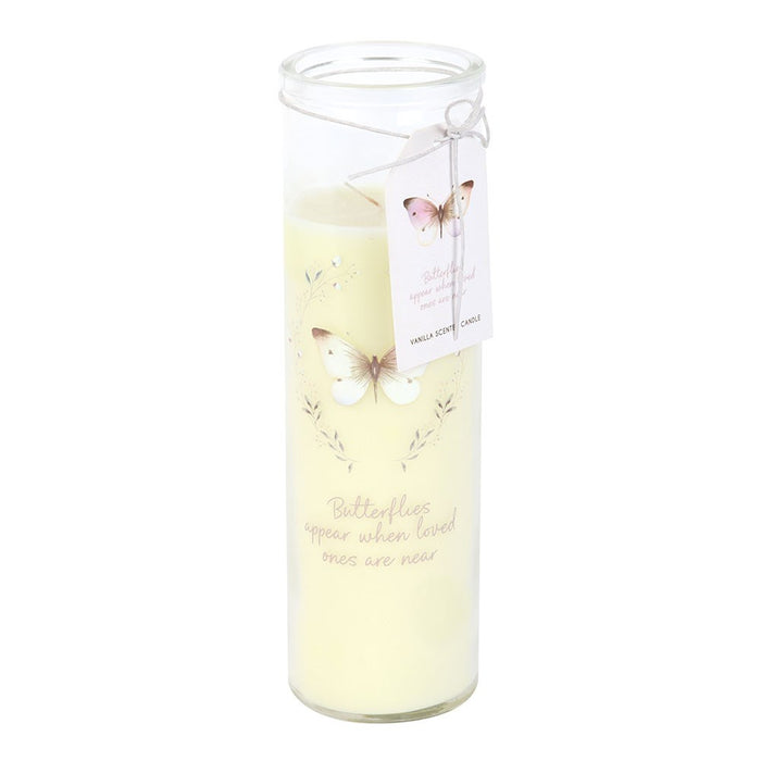 Imperfect Butterflies Appear Vanilla Tube Candle