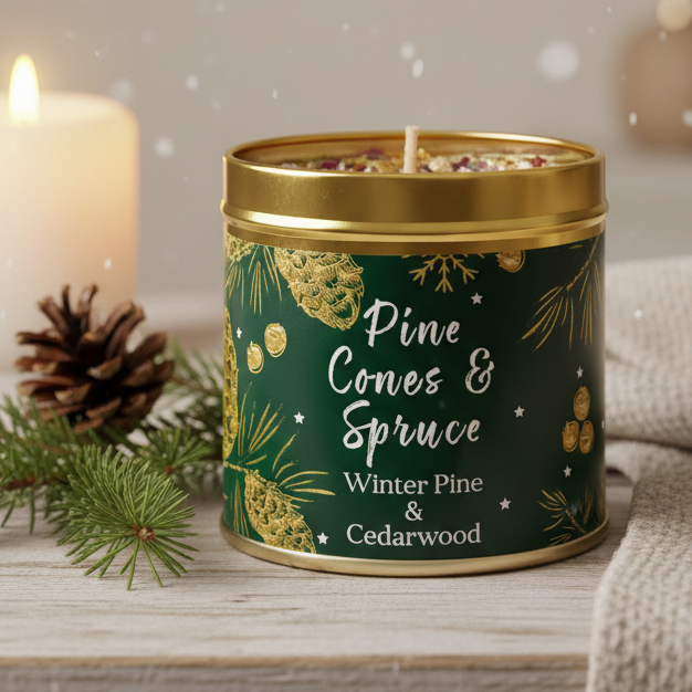 Christmas Elegance - Pine Cones and Spruce