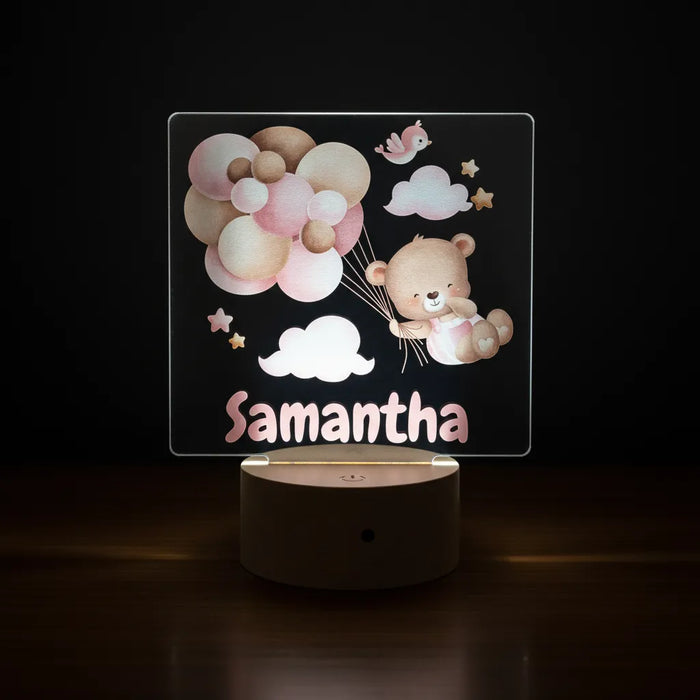 Girls' LED Night Lights (3 Personalised Designs to Choose From)