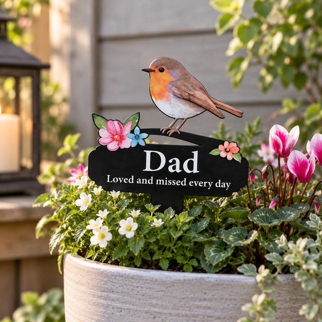 'Dad' Large Robin Pot Stake
