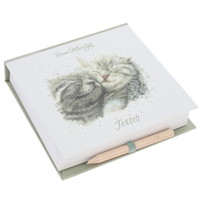 Bree Merryn Cinders & Ella Kittens Memo Pad With Pencil