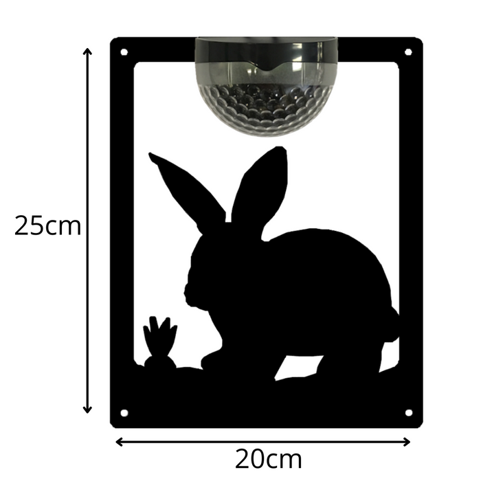 IMPERFECT- Rabbit Solar Light Wall Plaque