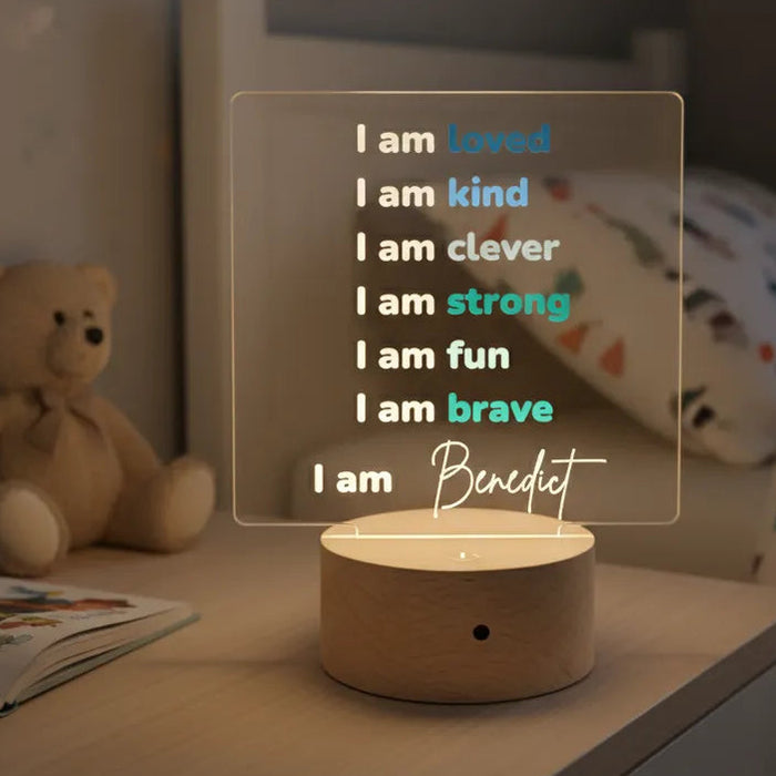 Affirmation LED Night Light (2 Colours to Choose From)