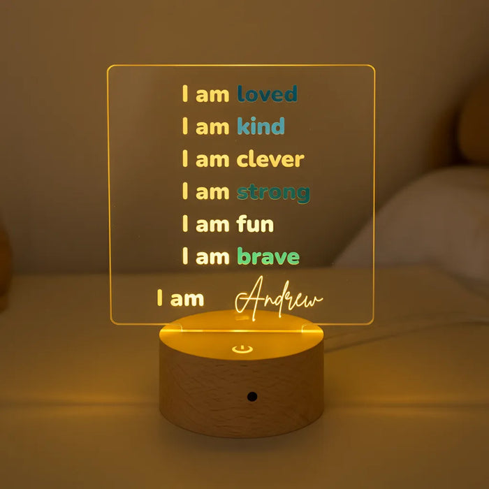 Affirmation LED Night Light (2 Colours to Choose From)