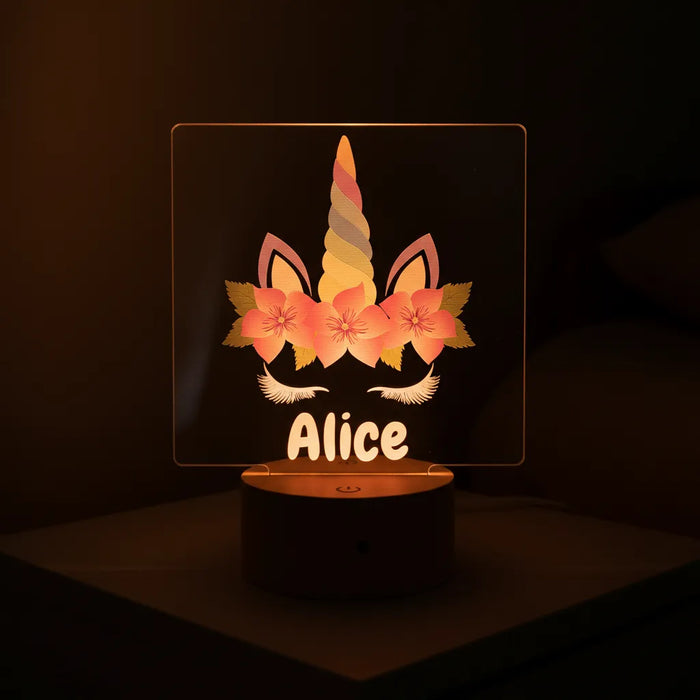 Girls' LED Night Lights (3 Personalised Designs to Choose From)