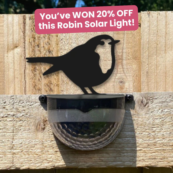 Robin Cut-Out Solar Powered LED Light