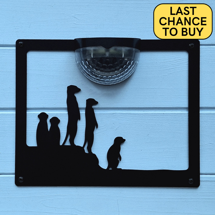 Meerkat Solar Light Wall Plaque