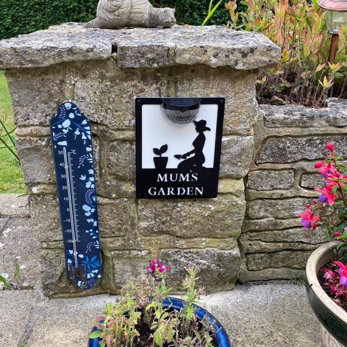 Mum's Garden Sign with Solar Powered Light