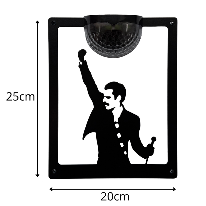 Freddie Mercury Solar Light Wall Plaque