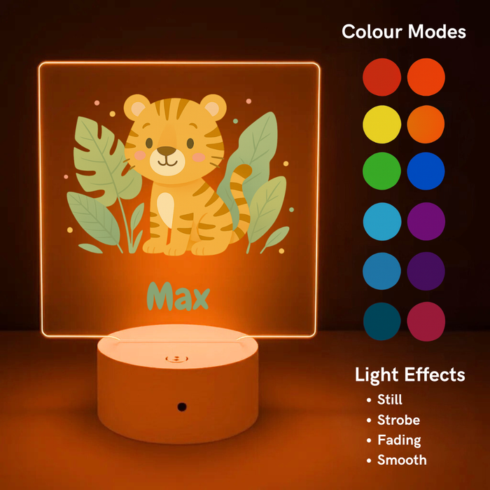 Boys' LED Night Light (3 Personalised Designs to Choose From)