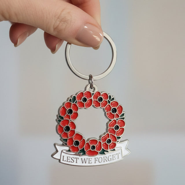 Poppy Wreath Keyring