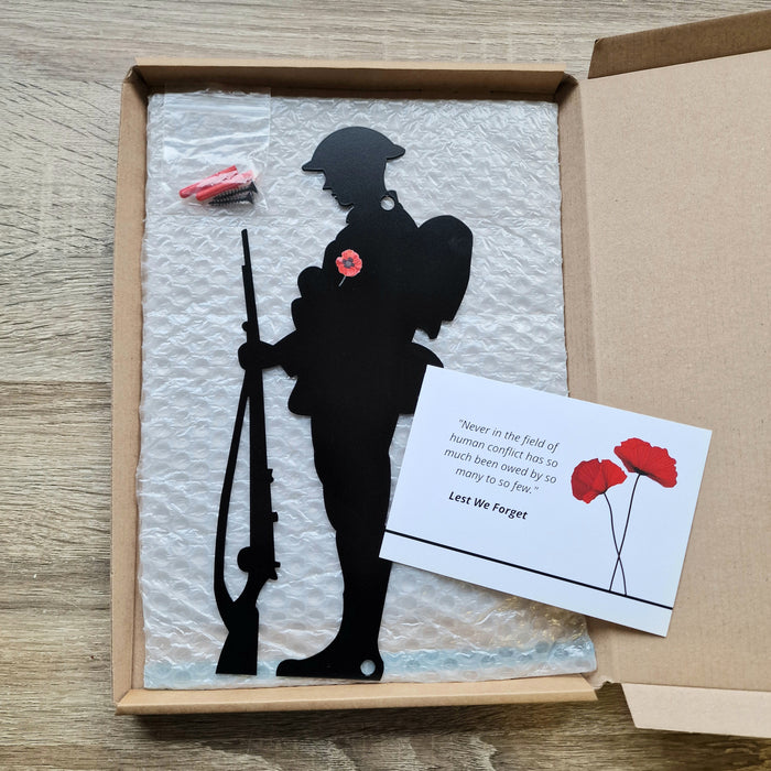 Remembrance Soldier Wall Art 30cm