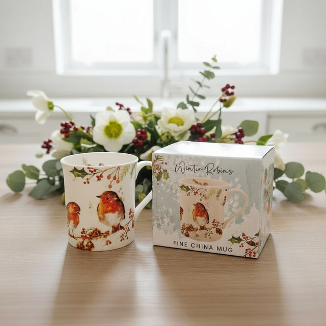 Jennifer Rose Winter Robin Mug