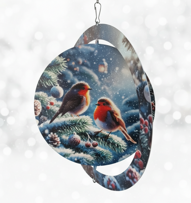 Winter Robin Orbit Spinner (Spins at Fixed 90°)