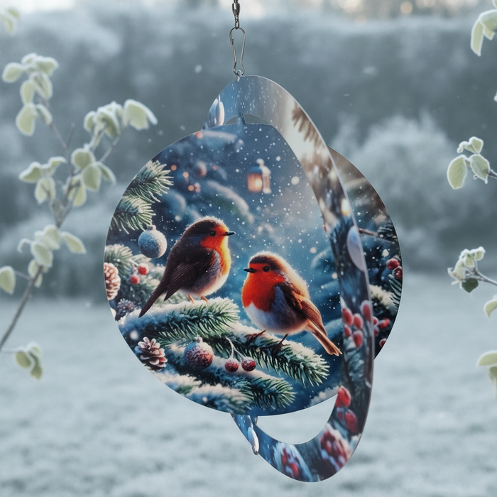 Winter Robin Orbit Spinner (Spins at Fixed 90°)