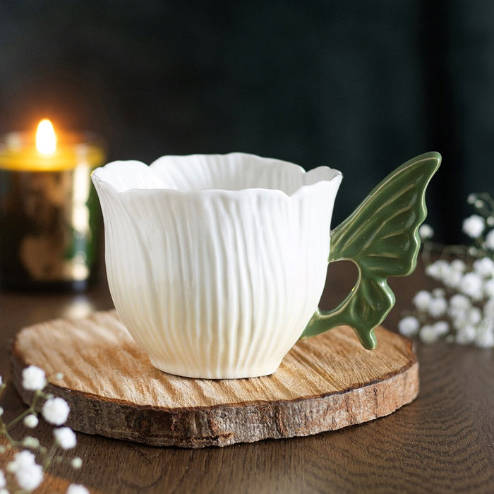 Large Flower Fairy Wing Teacup