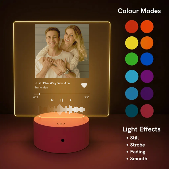 Music Player LED Night Light (You Can Personalise Me!)