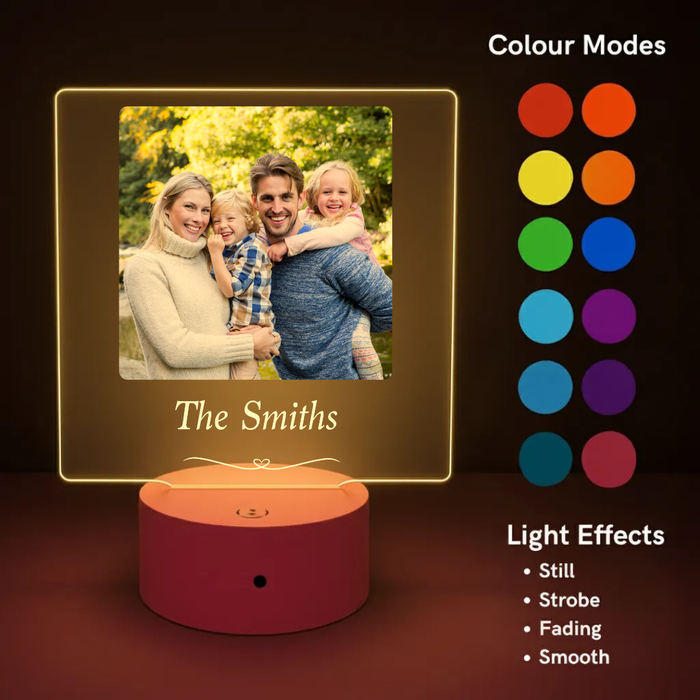 Family Photo LED Night Light (You Can Personalise Me!)
