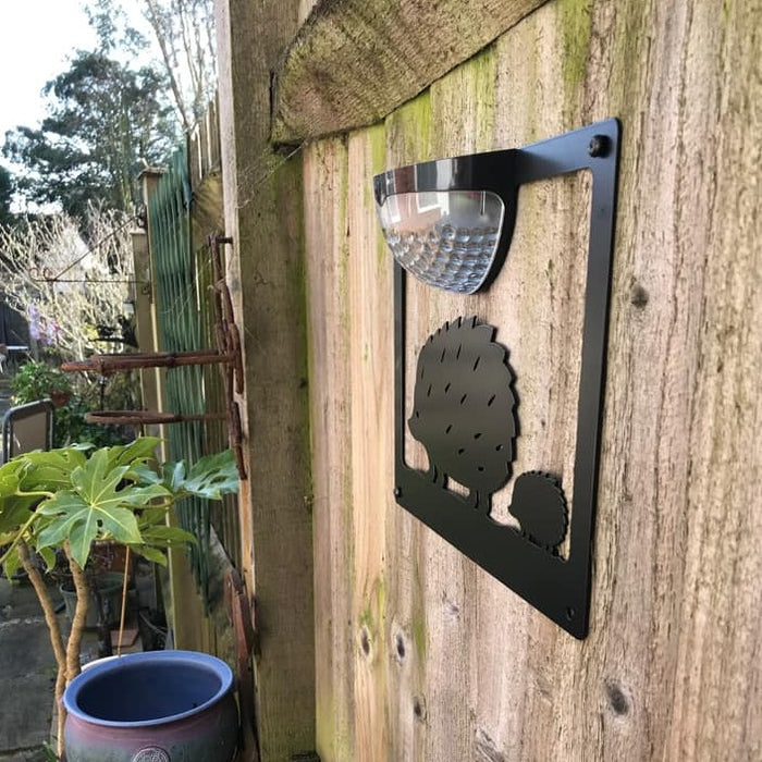 Hedgehog Solar Powered Wall Plaque