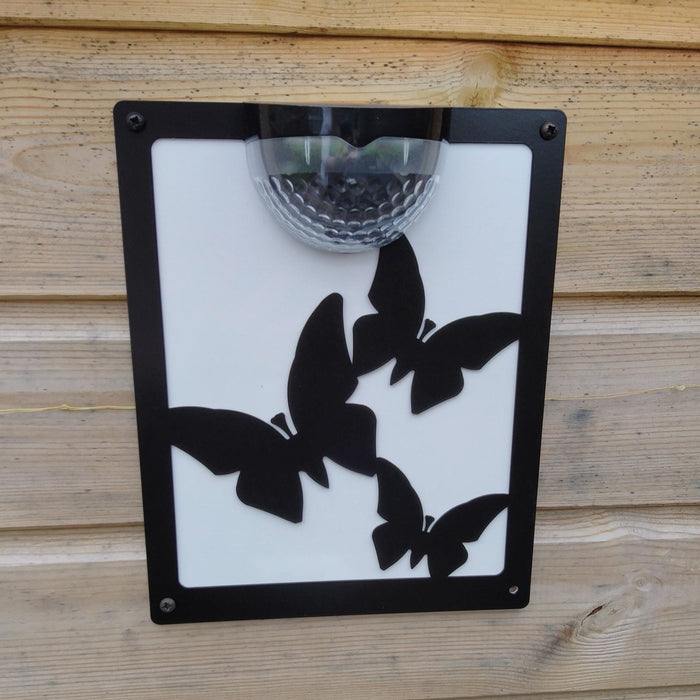 Butterfly Solar Light Wall Plaque