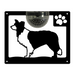 Border Collie Dog Solar Light Wall Plaque - Garden Gift - Flory's Online