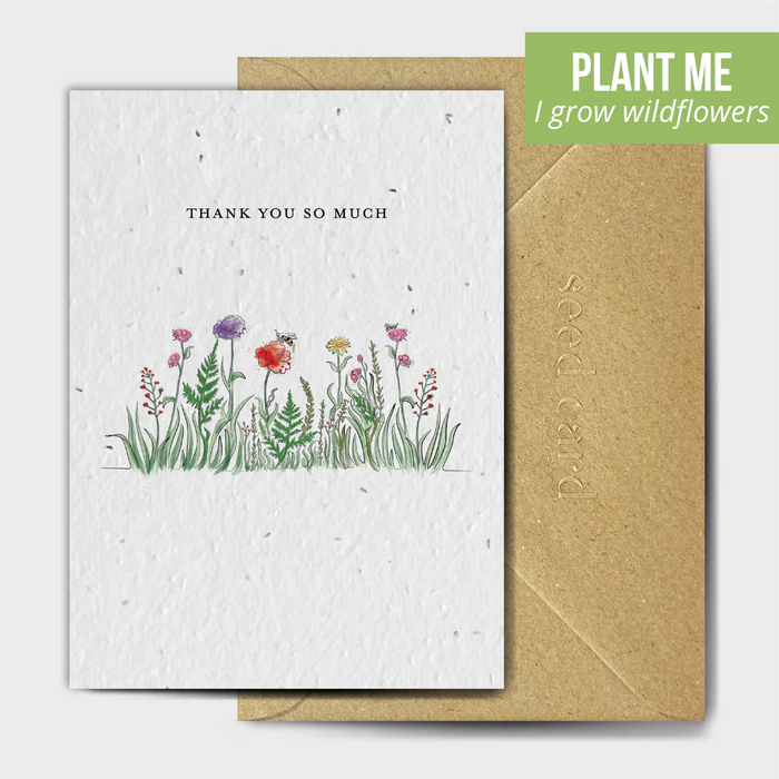 Plantable Thank You Seeded Card