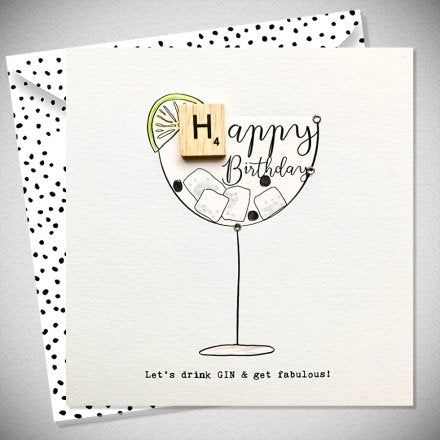 'Let's Drink Gin!' Birthday Card