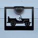 Jeep Wall Plaque with Solar Light 