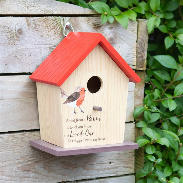 Robin Wooden Garden Bird House