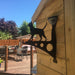 Cat Garden Bracket with Solar Light - Large - Flory's Online. Customer photo, the bracket is fixed onto a shed. 